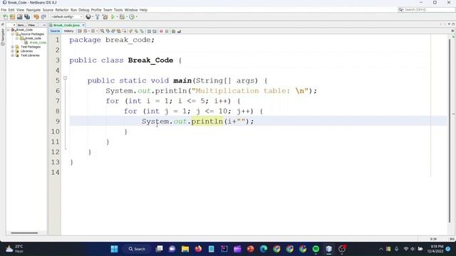 Multiplication table | JAVA | Break Code смотреть онлайн