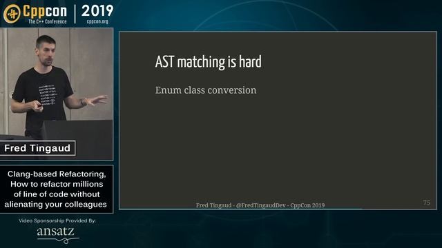 How to Refactor Millions of Line of Code Without Alienating Colleagues - Fred Tingaud - CppCon 2019 смотреть онлайн