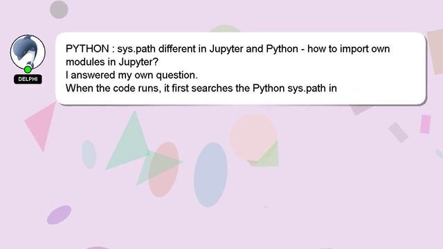 PYTHON : sys.path different in Jupyter and Python - how to import own modules in Jupyter? смотреть онлайн