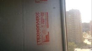 Отделка лоджии сендвич панелями,утепление.