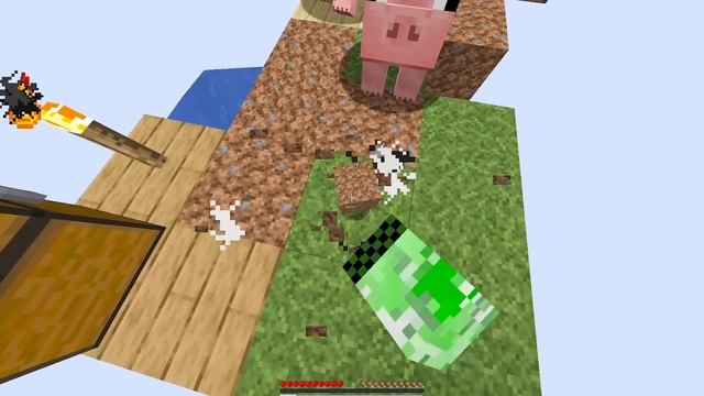 Minecraft But We're MOBS on ONE BLOCK! смотреть онлайн