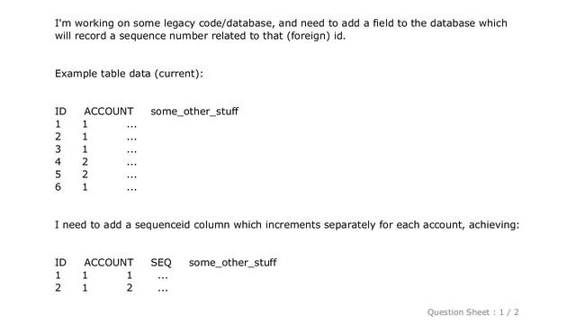 MySQL : MySQL: Add sequence column based on another field смотреть онлайн