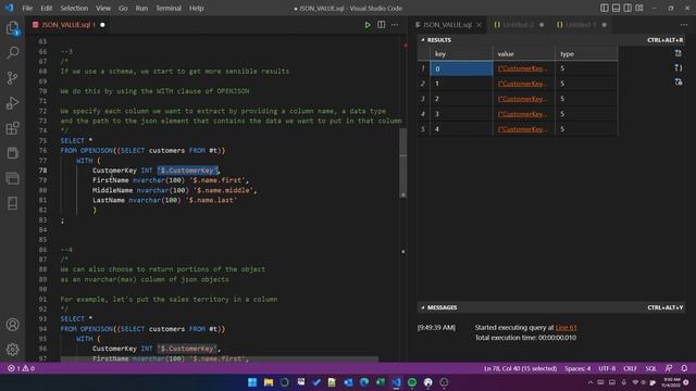SQL Server - Working with JSON Part 2: Basics of OPENJSON & JSON_VALUE смотреть онлайн