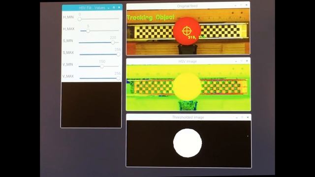 Balancing a ball on a track using a video camera, Raspberry Pi 3, and PID controller смотреть онлайн