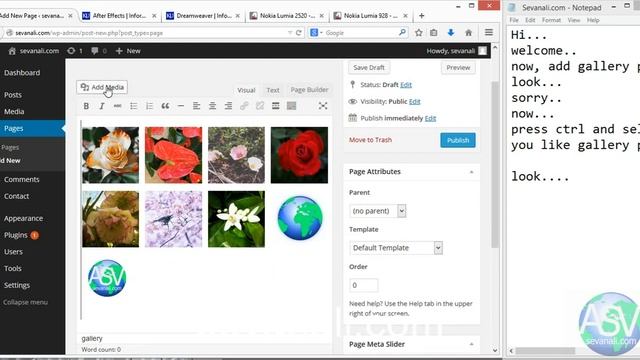 Add gallery page for wordpress website using lightbox sevanali com смотреть онлайн