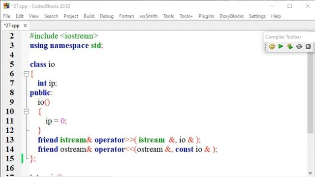 Insertion and Extraction Operators Overloading | Operator Overloading | #C++ | #Demo Program 27 смотреть онлайн