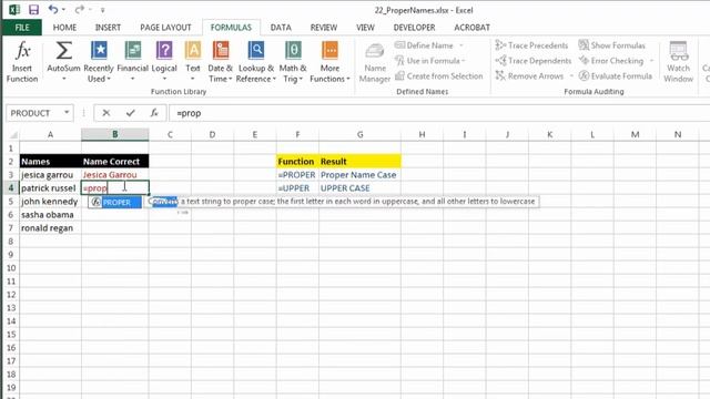 How to Make Names With Upper & Lower Cases in Excel : Using Excel & Spreadsheets смотреть онлайн