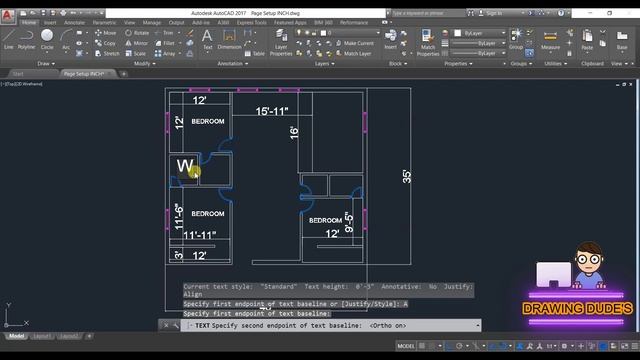 AutoCAD CIVIL FLOOR PLAN 003 || PLOT || DOOR & WINDOWS || PLOT смотреть онлайн