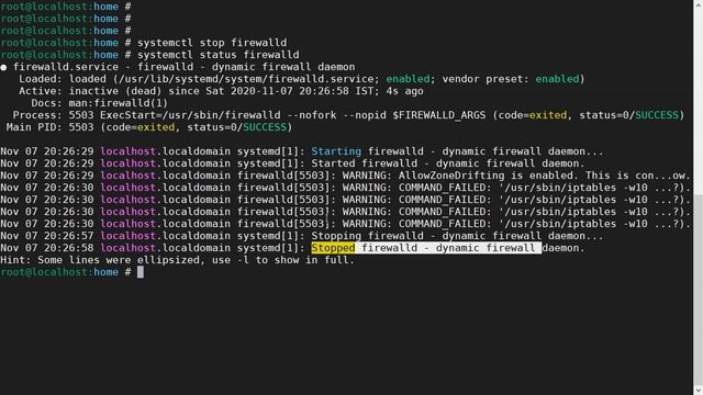 Learn to start/stop and enable/disable firewall on RHEL 7/CentOs 7 смотреть онлайн