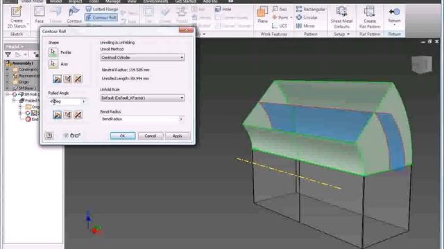 Autodesk Inventor Sheet Metal Design смотреть онлайн