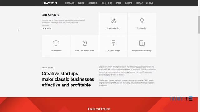 Payton - Business Creative WordPress Theme Tristram Alphonso смотреть онлайн