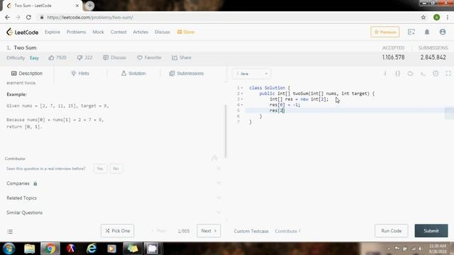 Coding Interview Tutorial 1: Two Sum [LeetCode] смотреть онлайн