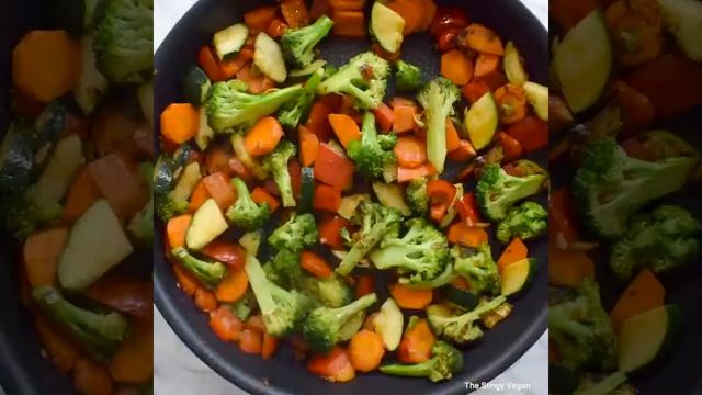 Веганский доширак. Vegan Ramen Stir Fry