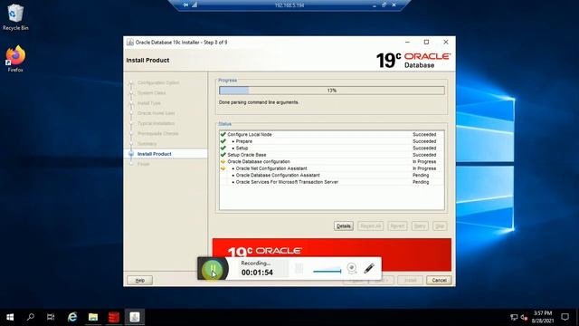 Oracle database 19c installation смотреть онлайн