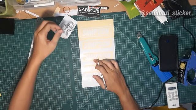Cara Bikin Cutting Sticker Reflective 2 warna - Simpson | Sabimuri Sticker #006 смотреть онлайн