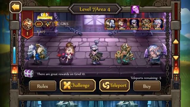 Soul Hunters Chaos Tower Area 4 Level 1 to 10 смотреть онлайн