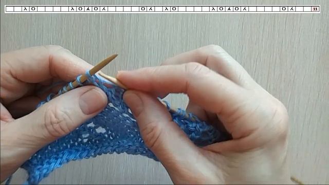 Ажурный узор спицами смотреть онлайн