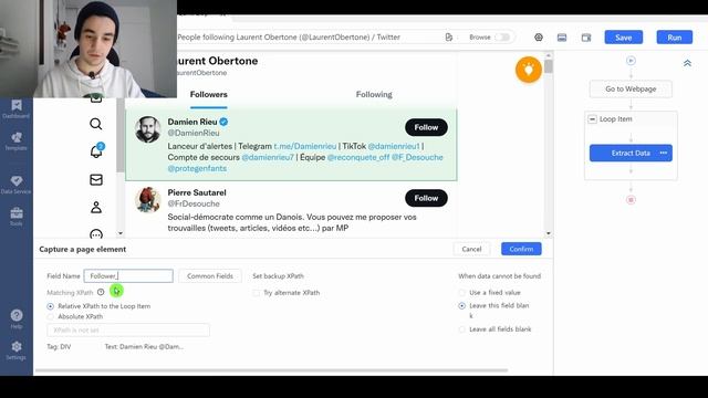 Scrape Twitter Followers of a public account смотреть онлайн