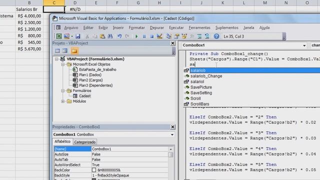 Tutorial: Excel - VBA Carregando dados entre combobox e textbox de um formulário. смотреть онлайн