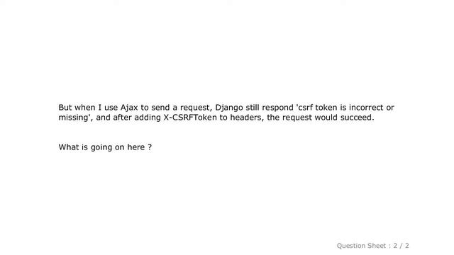 Django : How to disable Django's CSRF validation? смотреть онлайн