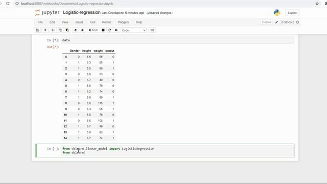 Logistic regression in hindi | sigmoid function in logistic regression | jupyter notebook | S curve смотреть онлайн
