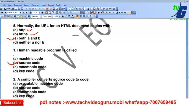 ITI COPA MOCK TEST SEMESTER 1-2 WITH PDF JULY 2019 CLASS PART 9 DRDO COPA ENGLISH JAVA SCRIPT 9 смотреть онлайн