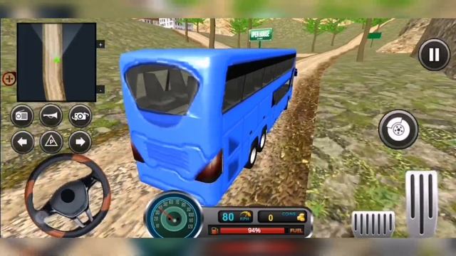 Offroad Uphill Bus Simulator Driving #05 - Tourist Passenger Driving Games - Android Gameplay смотреть онлайн