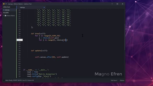 Efecto Matrix con Python - No Talking смотреть онлайн