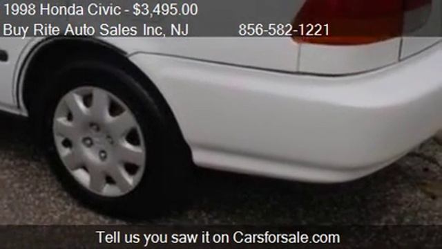 1998 Honda Civic LX - for sale in Sewell, NJ 08080 смотреть онлайн