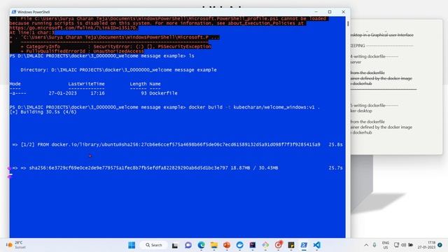 13 Writing and building spinning docker first windows смотреть онлайн