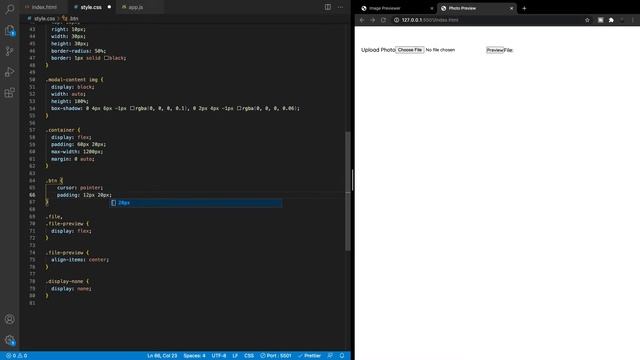 Previewing Image Before File Upload | HTML, CSS & JavaScript смотреть онлайн