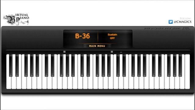 Virtual Piano - Starry Starry Night смотреть онлайн