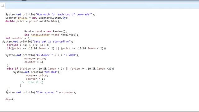 Lemonade Stand Game Project in Java CISPROG1 5/18/15 смотреть онлайн