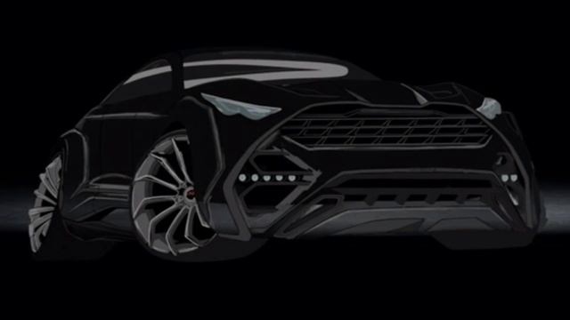 Скетч нового проекта DRACO для Infiniti QX70 от SCL GLOBAL Concept смотреть онлайн