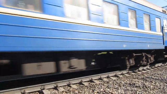 Электровоз ЧС7-034 с поездом№061Х Москва-Николаев станция Латышская 14.05.2017 смотреть онлайн