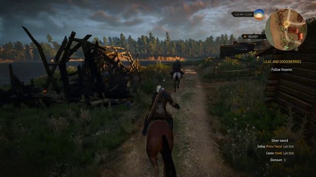 The Witcher 3||GTX 970||Ultra||Hair works on смотреть онлайн