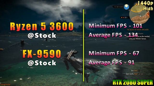 Ryzen 5 3600 Vs FX 9590 | PC Gameplay Benchmark Test