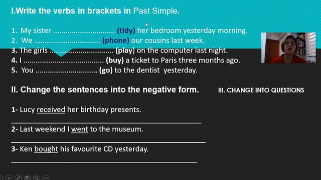 2° English Class. Miss Paloma. Practicing verbs in past. May 13. смотреть онлайн