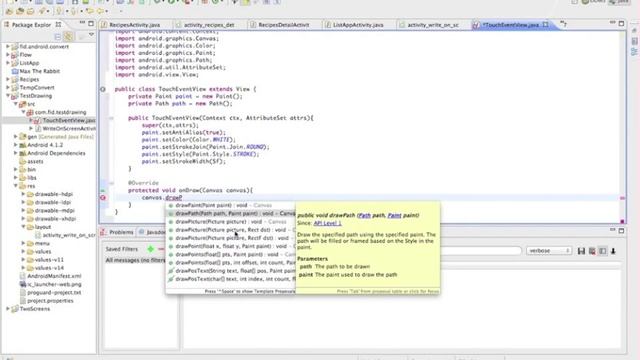Basic tutorial on how to trace fingers and draw on the screen смотреть онлайн