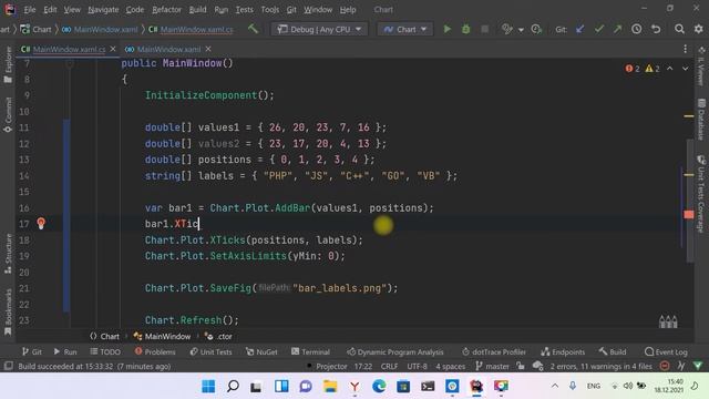 Построение графиков в WPF-приложениях с использованием ScottPlot смотреть онлайн