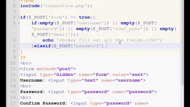 PHP User Registration Tutorial YouTube 6 смотреть онлайн