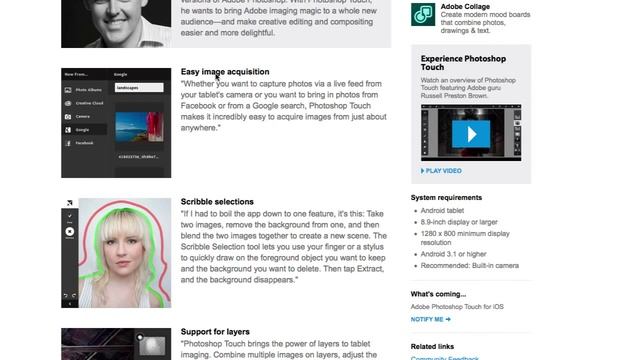 Adobe Photoshop Touch para iPad 2 y Tabletas Android смотреть онлайн