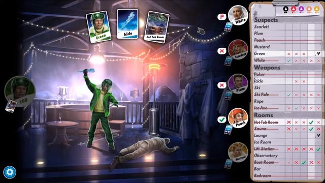 Clue/Cluedo: The Classic Mystery Game, Green Game (Snowy Peaks) смотреть онлайн