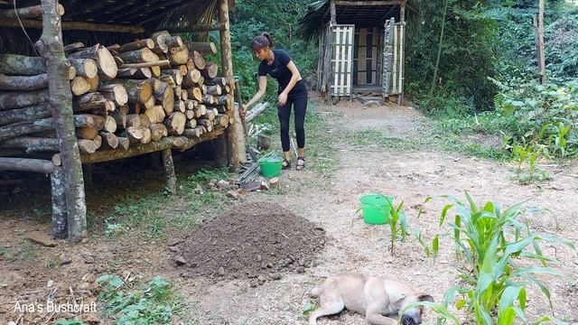 how to make handmade bricks - DIY bricks to build cabins in forest - Living Off the grid Ep.23 смотреть онлайн
