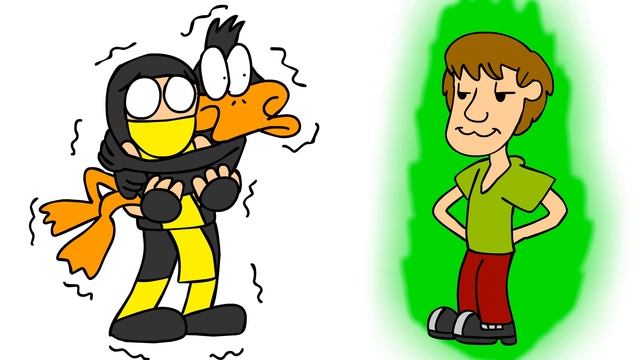 Scorpion and Daffy scared of Shaggy (Fan Animated Short) смотреть онлайн