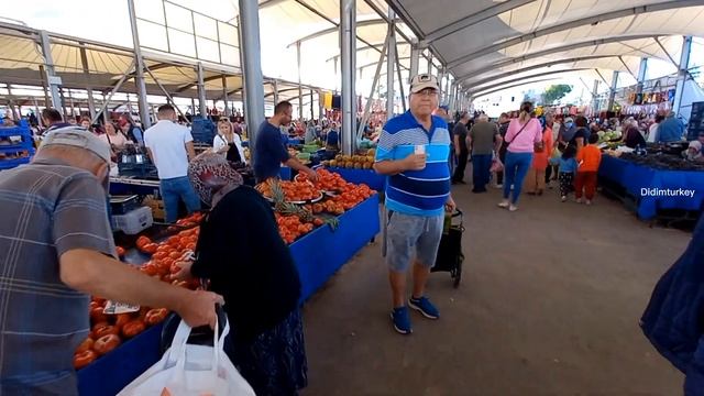 БОЛЬШОЙ ДЕШЁВЫЙ БАЗАР В Г.ДИДИМ /ВЕЩИ, ФРУКТЫ, ОВОЩИ, СЫРЫ /Дидим Турция /Недвижимость в Турции