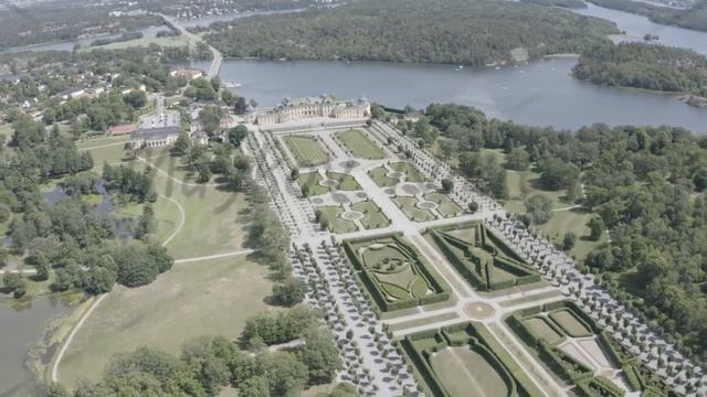 D-Log. Stockholm, Sweden. Drottningholm. Drottningholms Slott. Well-preserved royal residence with смотреть онлайн