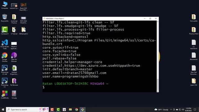 how to config git username and email - git & github tutorial bangla смотреть онлайн