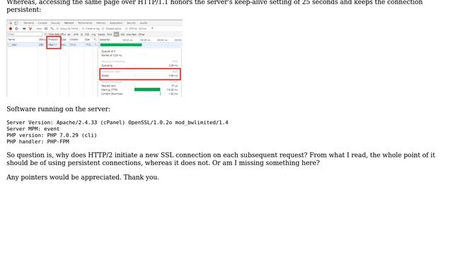 DevOps & SysAdmins: Apache HTTP/2 connections are not persistent смотреть онлайн