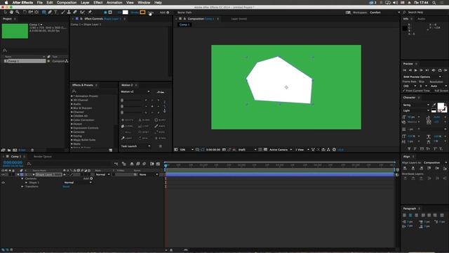 Adobe After Effects, Урок #4 - Shape layers(что это и с чем это едят) смотреть онлайн